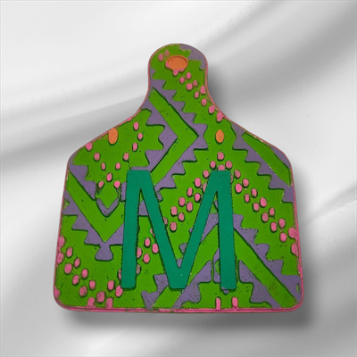 Cowtag alphabet Letter custom freshie