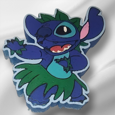 Hula blue alien custom freshie
