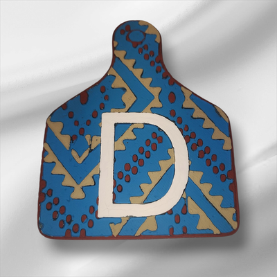Cowtag alphabet Letter custom freshie