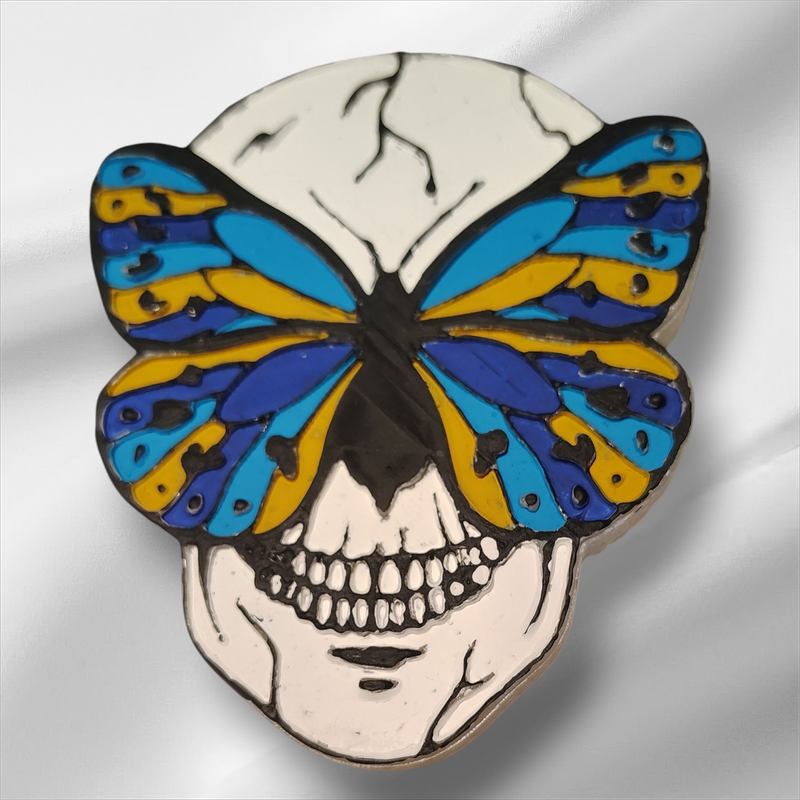 Butterfly skull custom freshie