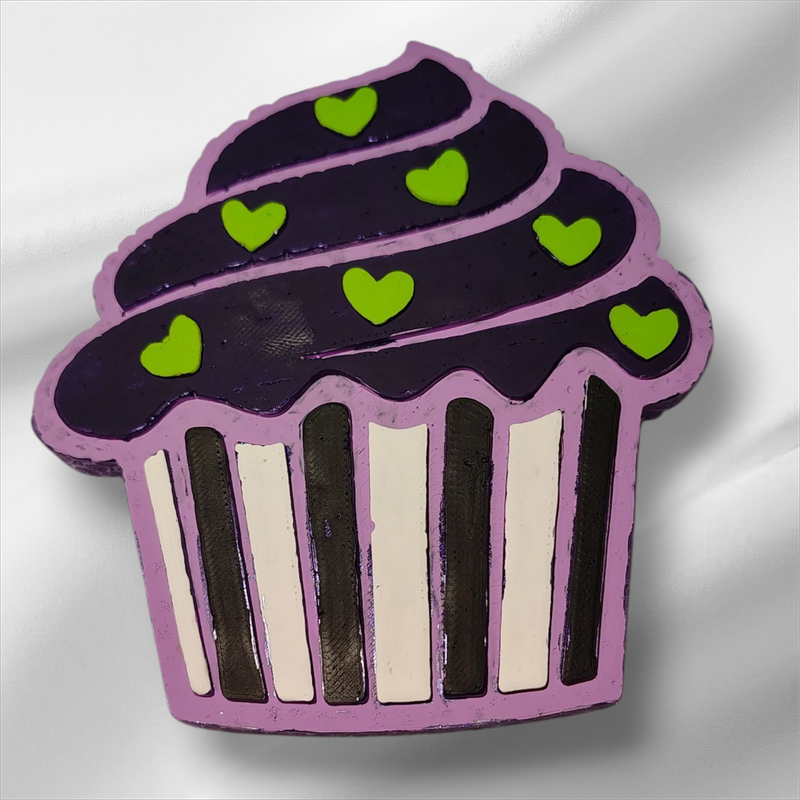 Heart cupcake  custom freshie