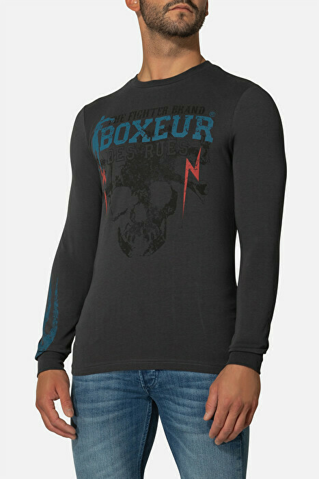 Лонгслив "Boxeur", Long T-shirt, Antacite, Boxeur Des Rues