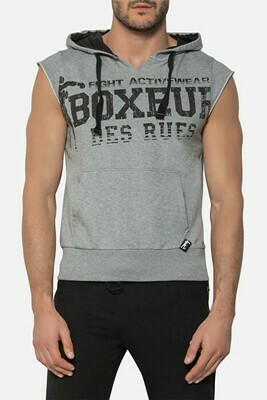 Безрукавка "Boxeur hooded sleeveless shirt", Men's, Grey Melange, Boxeur Des Rues