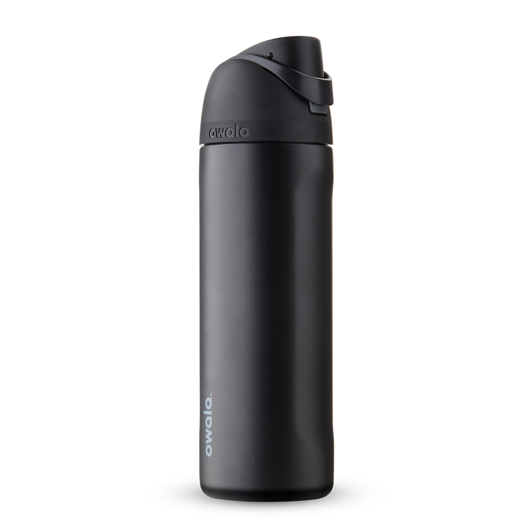 Бутылочка для воды c закрытым горлышком OWALA FreeSip Stainless Steel 24oz Very, Very Dark 709 мл