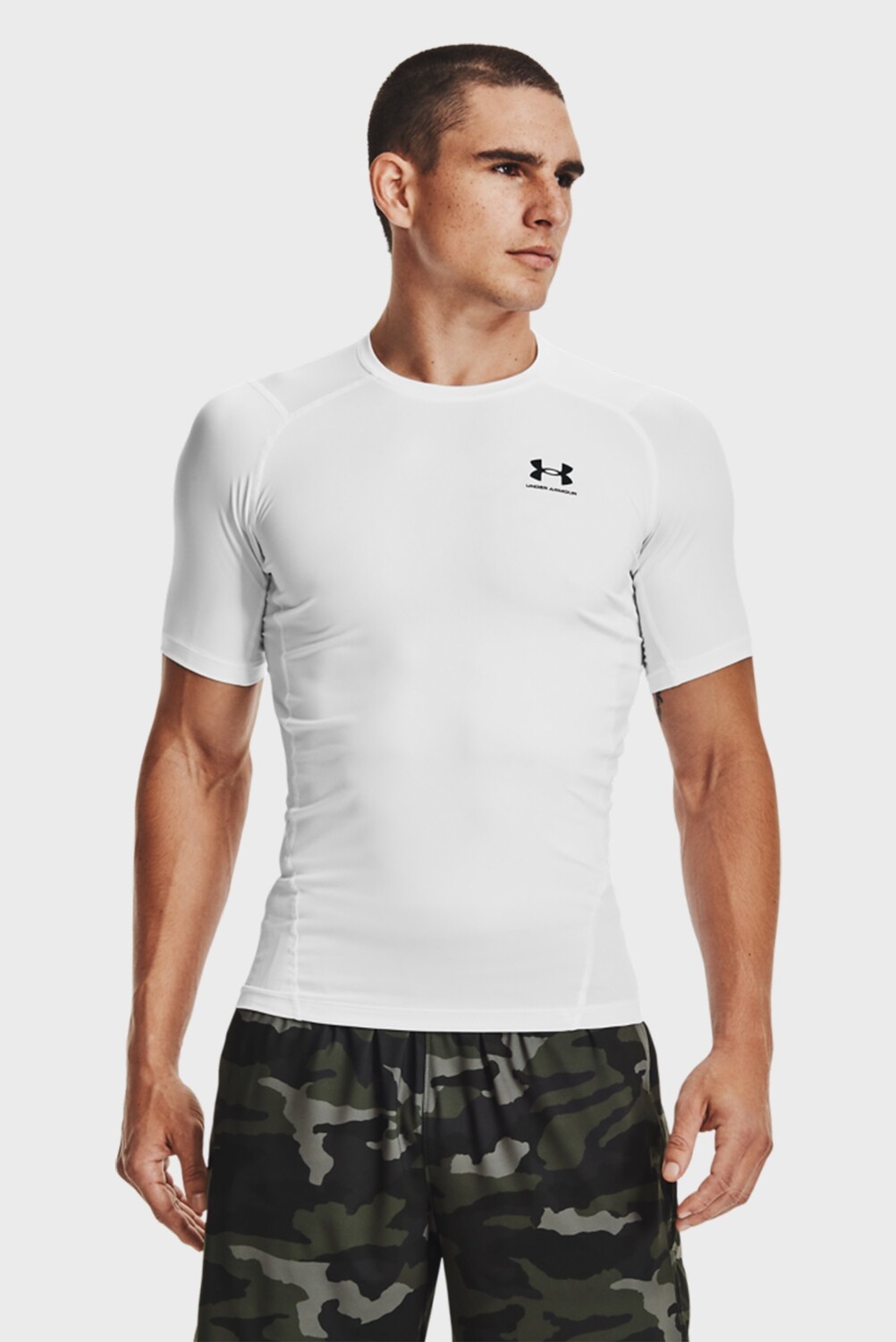 Рашгард HG Armour Comp SS, White, Under Armour