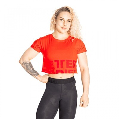 Топ "Astoria cropped tee", Sunset Red, Better Bodies