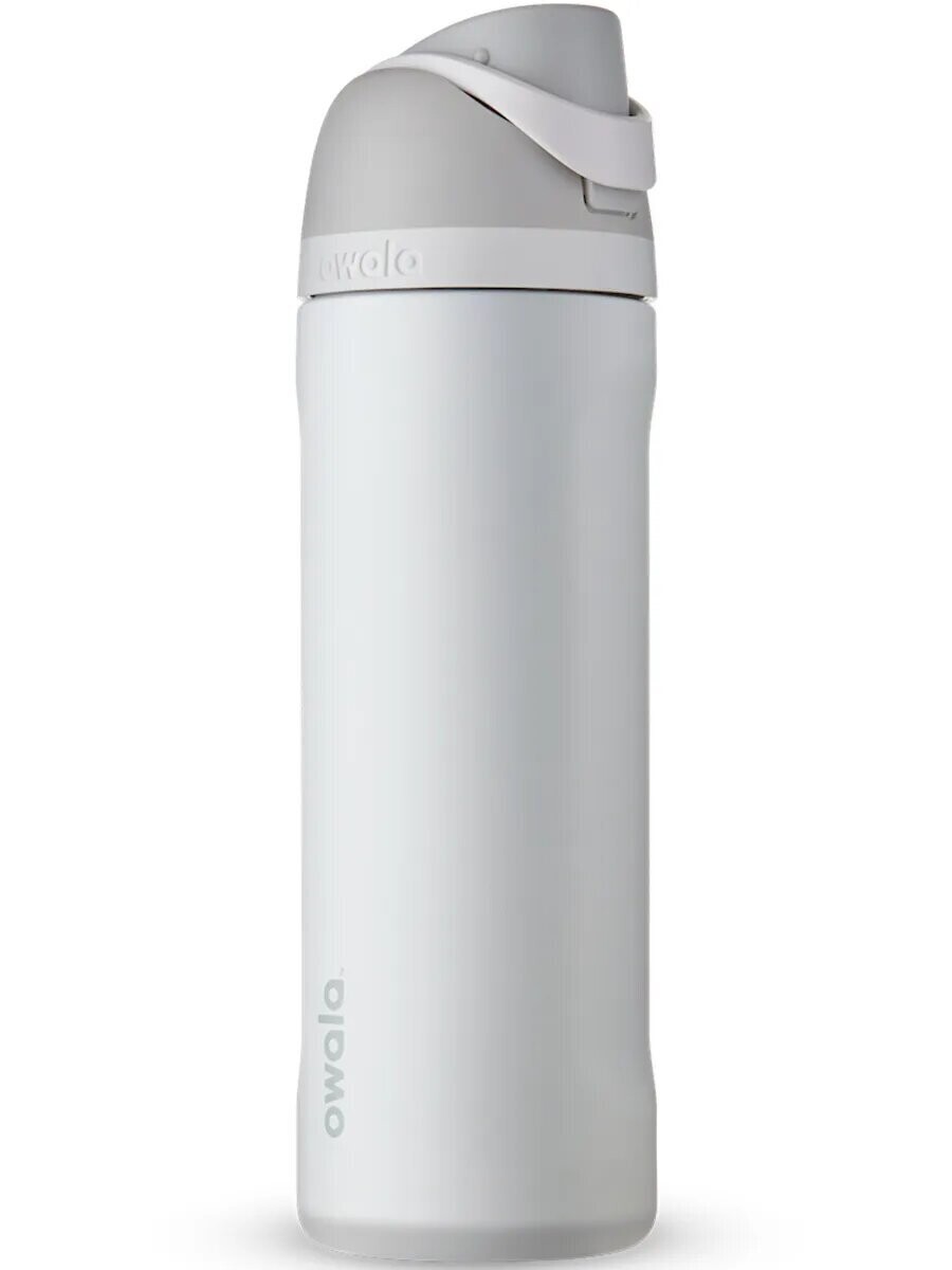 Бутылка для воды c закрытым горлышком "FreeSip Stainless Steel", 24oz (710мл), Marshmallow, OWALA