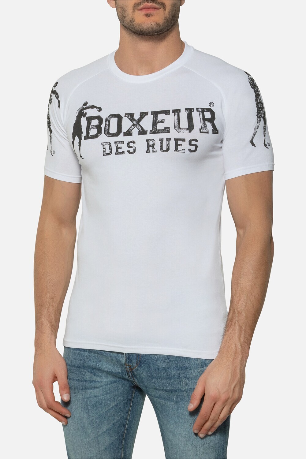 Футболка "Boxeur", Raglan T-shirt, White, Boxeur Des Rues