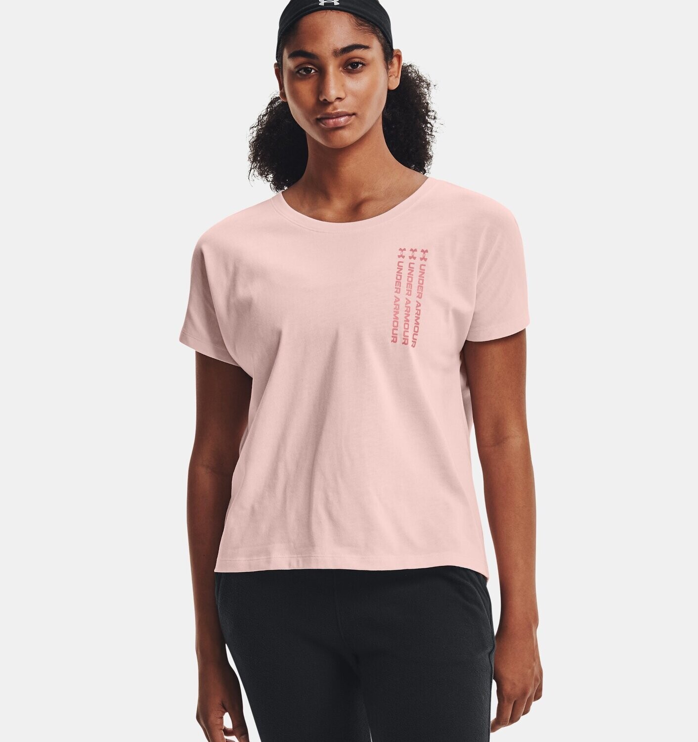 Футболка Women's UA "Repeat Wordmark Graphic T-Shirt", Pink, Under Armour