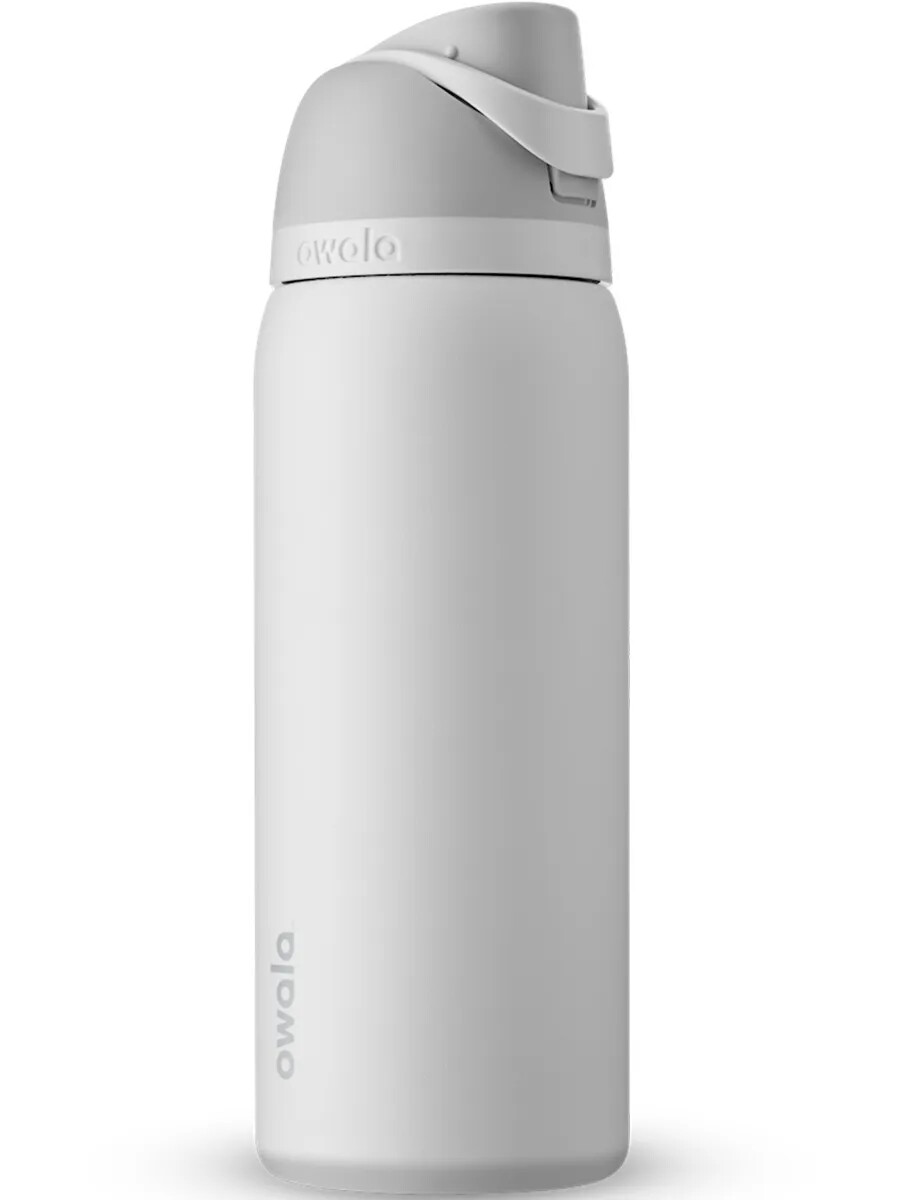 Бутылка для воды c закрытым горлышком "FreeSip Stainless Steel", 32oz (946мл), Marshmallow, OWALA