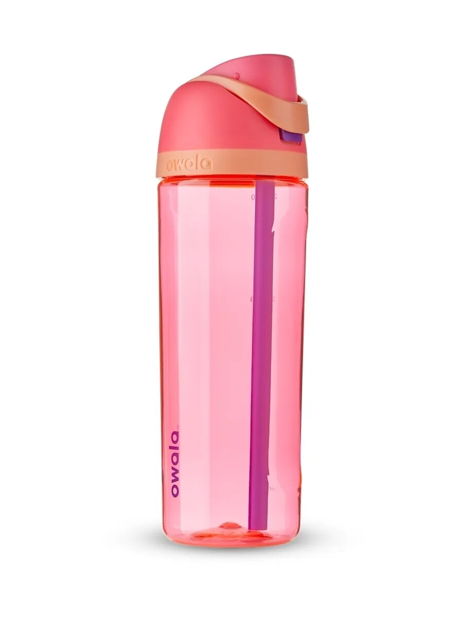 Бутылка для воды c закрытым горлышком "FreeSip Tritan", 25oz (739мл), Hyper Flamingo, OWALA