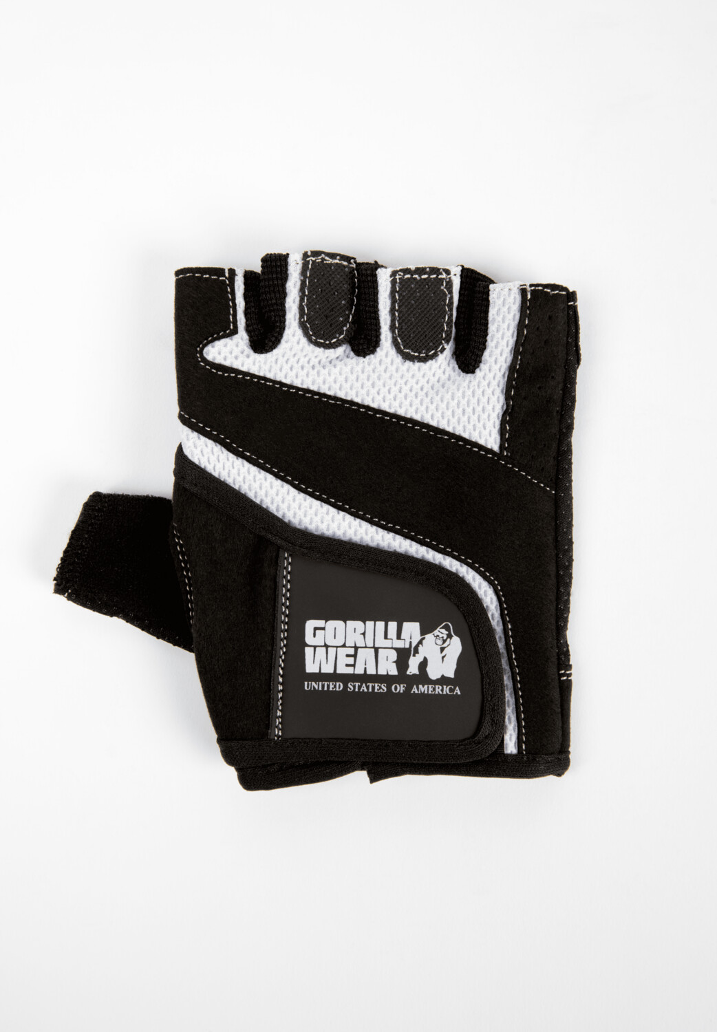 Перчатки "Fitness GW", Black\White GorillaWear