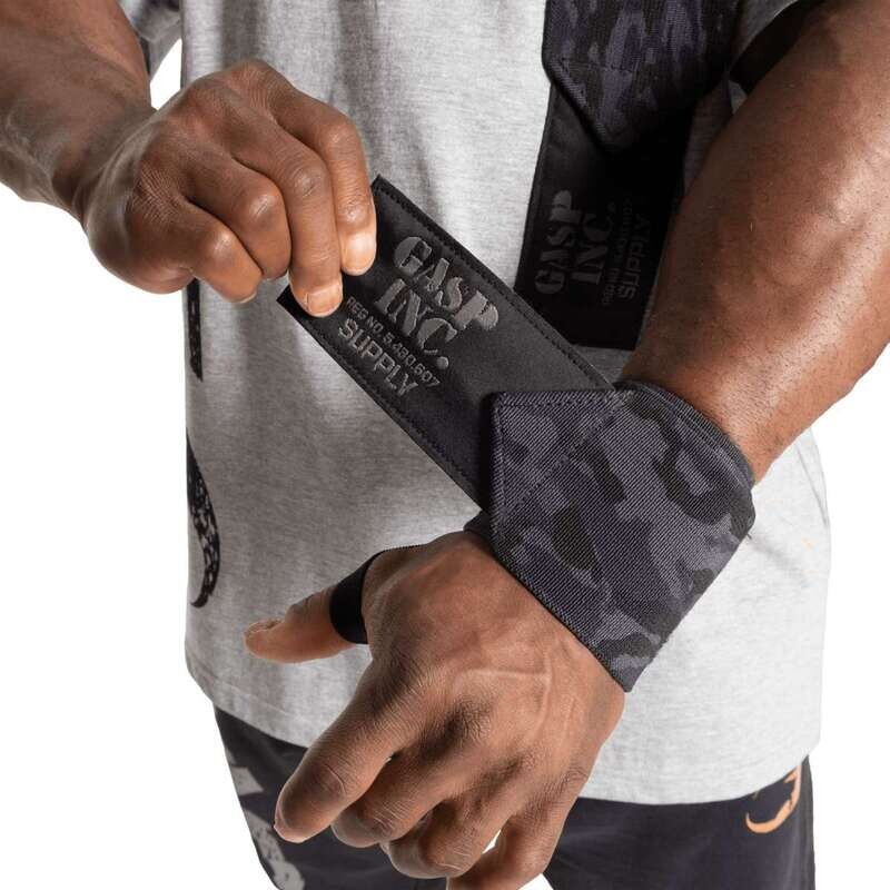 Кистевые бинты &quot;HD Wrist Wraps 18&quot;, (46x7,5см), Dark Grey, Camo, Gasp