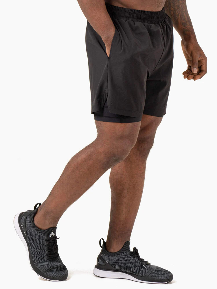 Шорты "Pursuit 2 in 1 Training Shorts", Black, Ryderwear