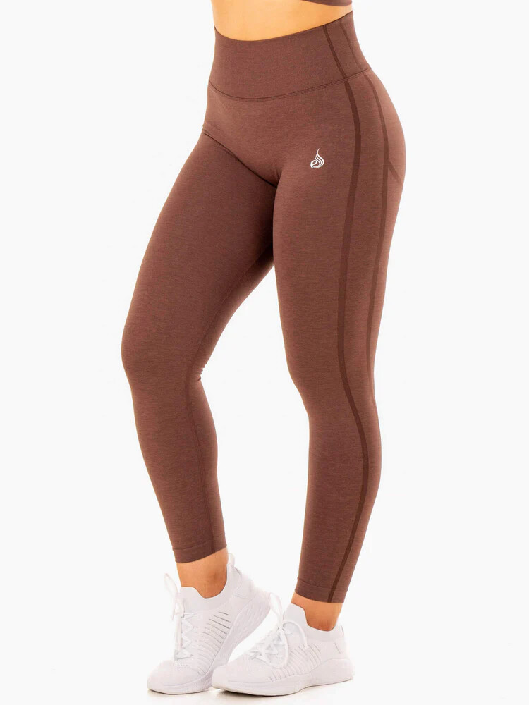 Леггинсы "Enhance Scrunch Bum Seamless Leggins", Chocolate, Ryderwear