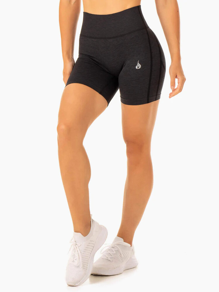 Шорты "Enhance Scrunch Bum Seamless Shorts", Black, Ryderwear