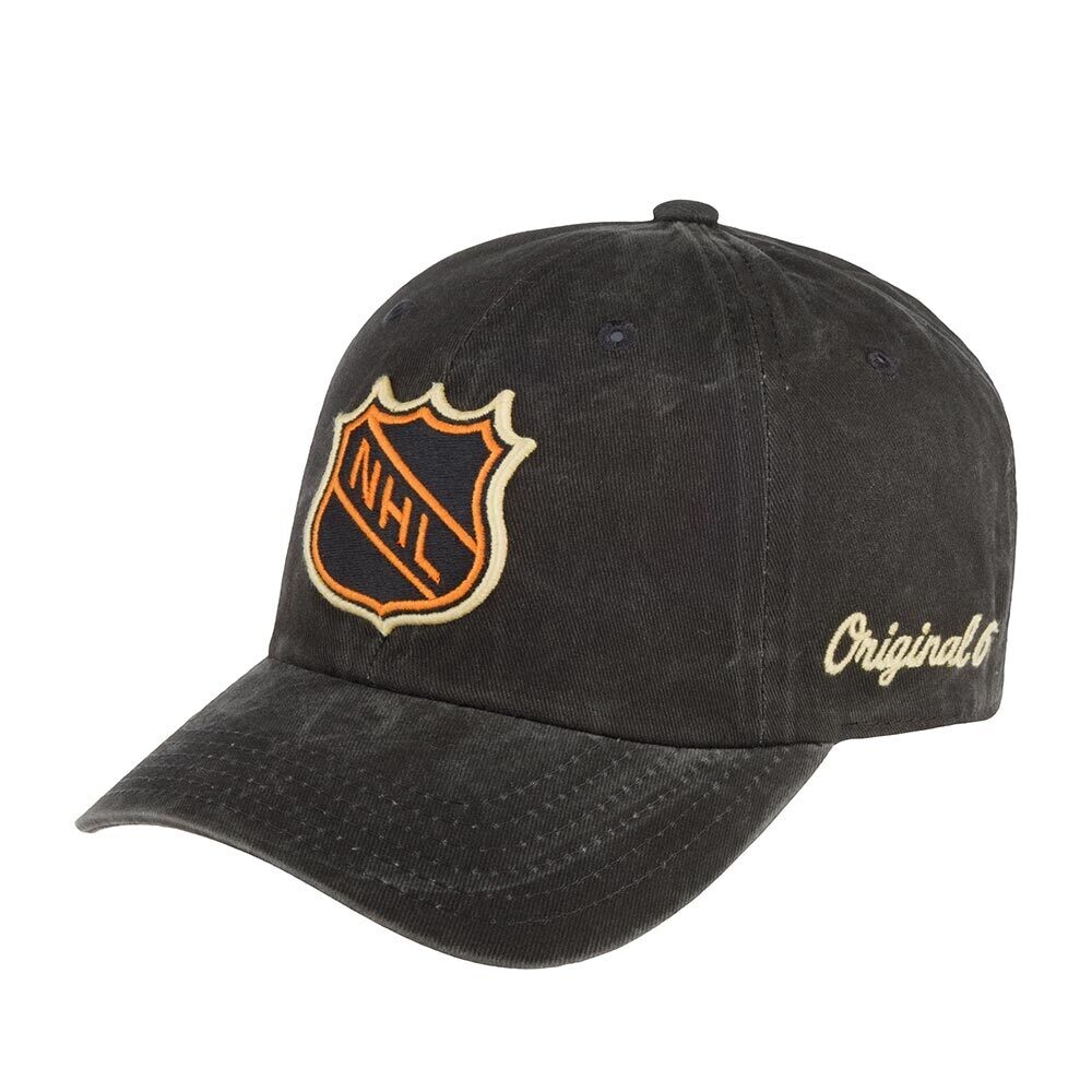 Кепка "New Raglan NHL Team Adjustable Hat", Washed Black, American Needle