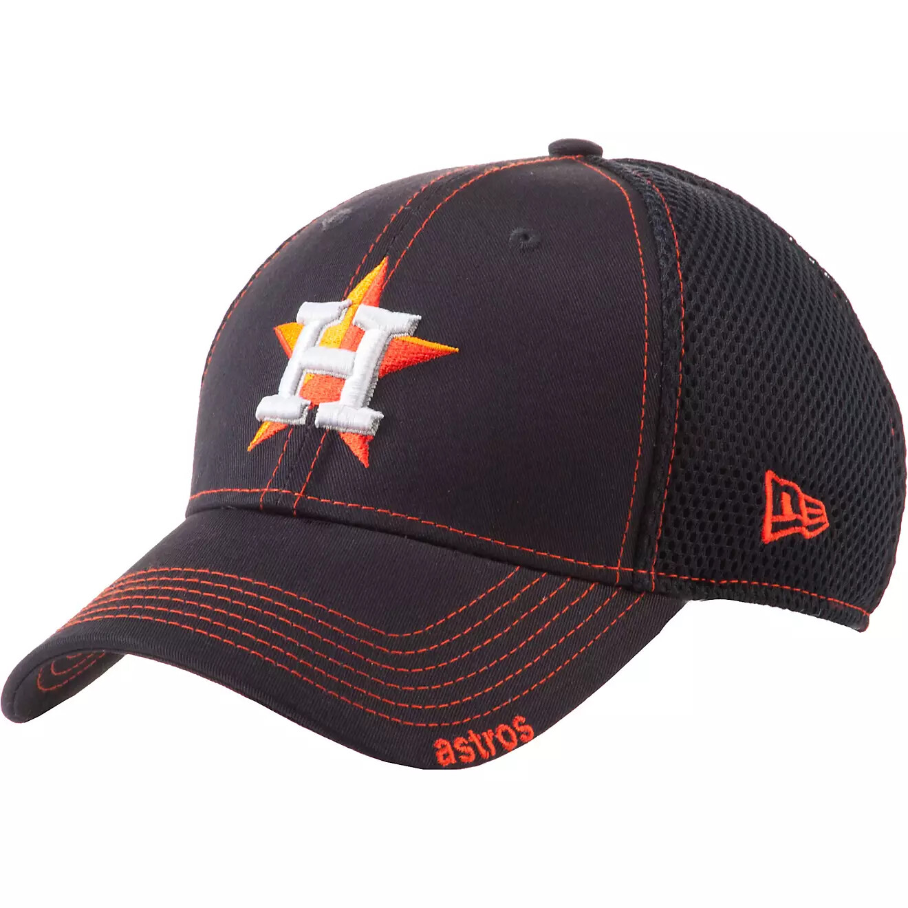 Кепка "MLB Houston Astros Neo Stretch Fit Cap", 39THIRTY, Black/Orange, New Era