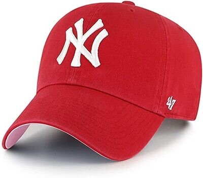 Кепка "New York Yankees Ballpark, '47 Clean Up Dad Hat", Red, 47Brand