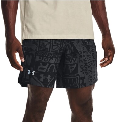 Шорты "UA Destroy All Miles Shorts", Men's, Black\Reflective, Under Armour