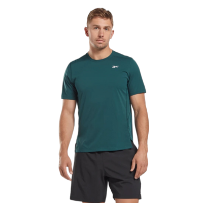 Футболка "United By Fitness Movesoft T-Shirt", Men's, Emerald, Reebok