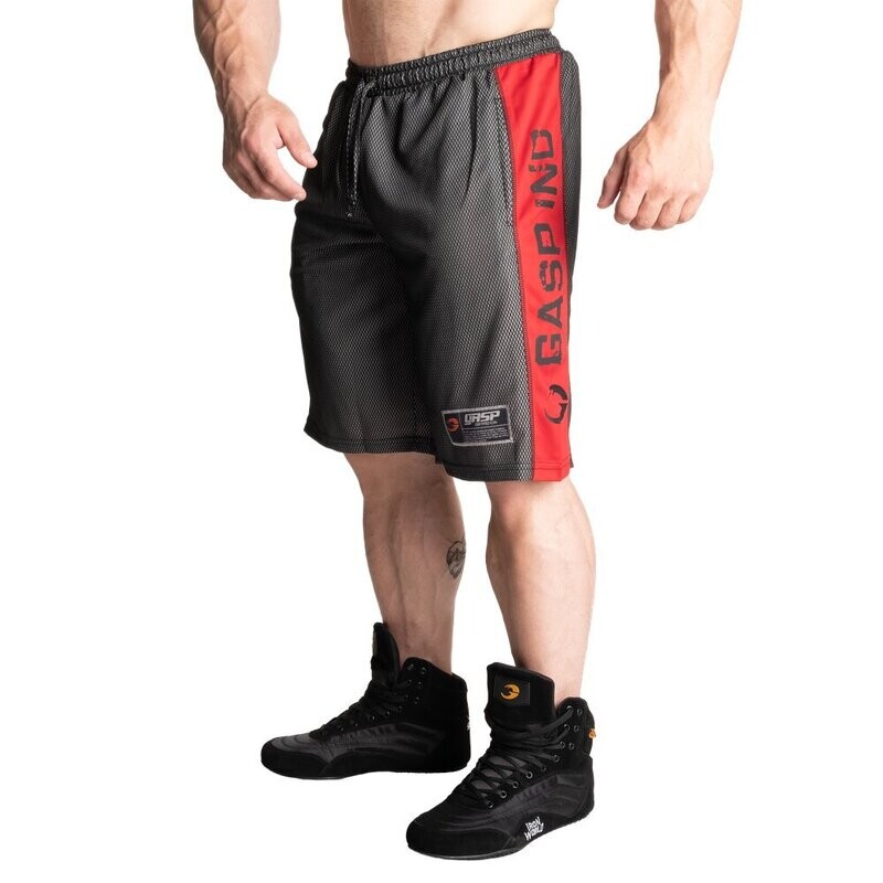 Шорты &quot;№1Mesh short&quot;, Black/Red, Gasp