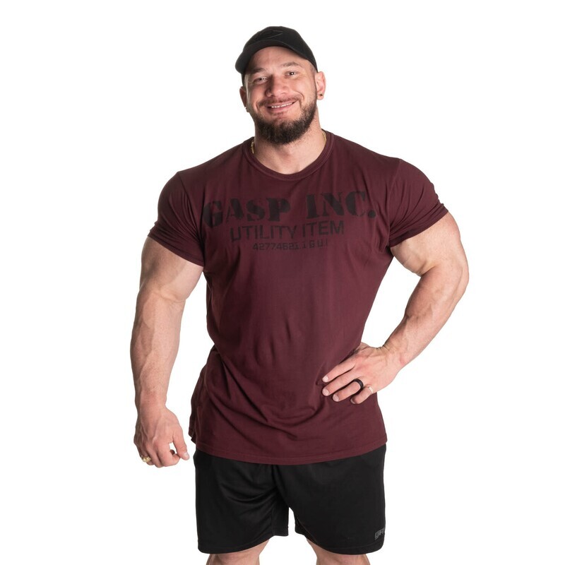 Футболка &quot;Basic Utility Tee&quot;, Maroon, Gasp