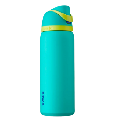 Бутылка для воды c закрытым горлышком "FreeSip Stainless Steel", 32oz (946мл), Neon Basil, OWALA