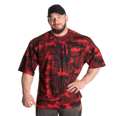 Футболка &quot;Thermal skull tee&quot;, Black/Red camo, Gasp