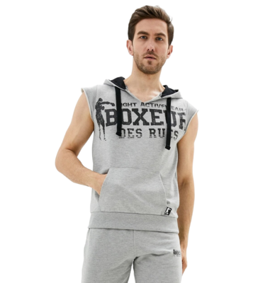 Безрукавка "Boxeur hooded sleeveless shirt", Men's, Grey Melange, Boxeur Des Rues