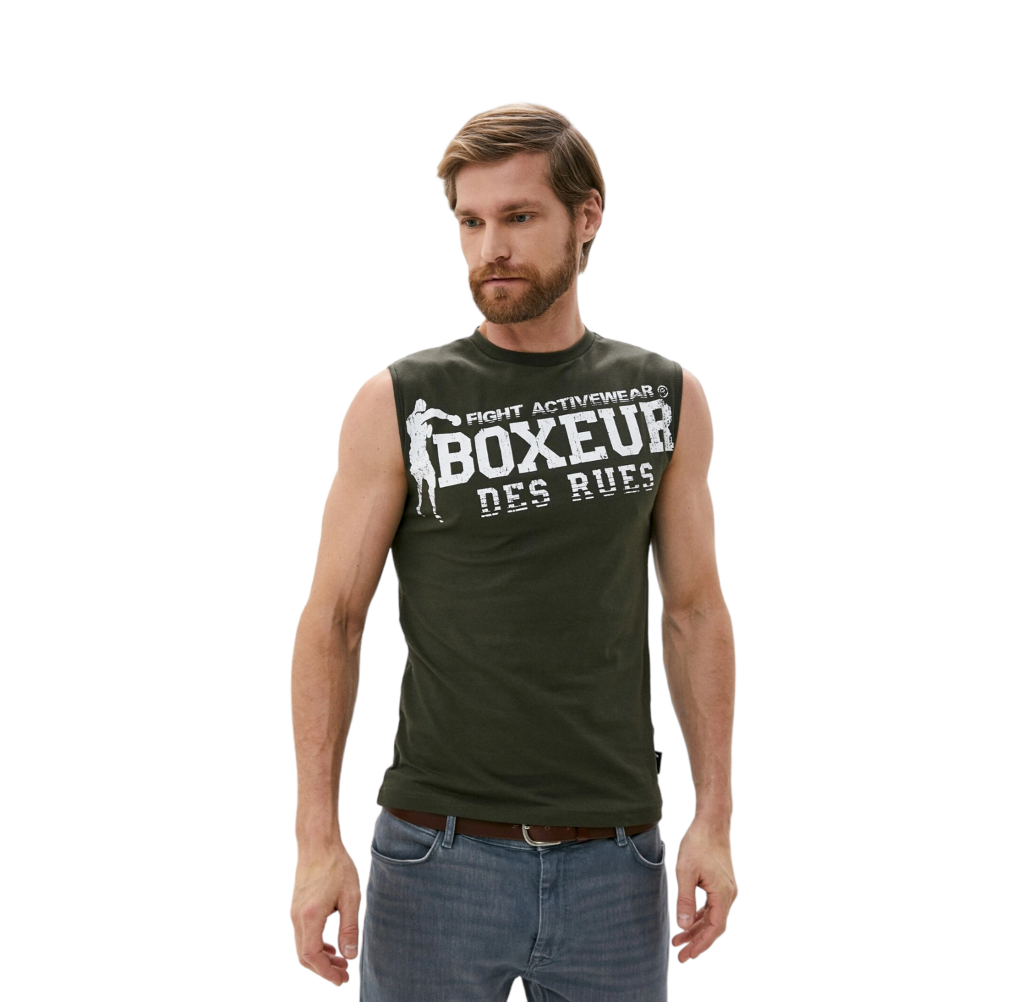 Майка "Boxeur Tank", Men's, Khaki, Boxeur Des Rues