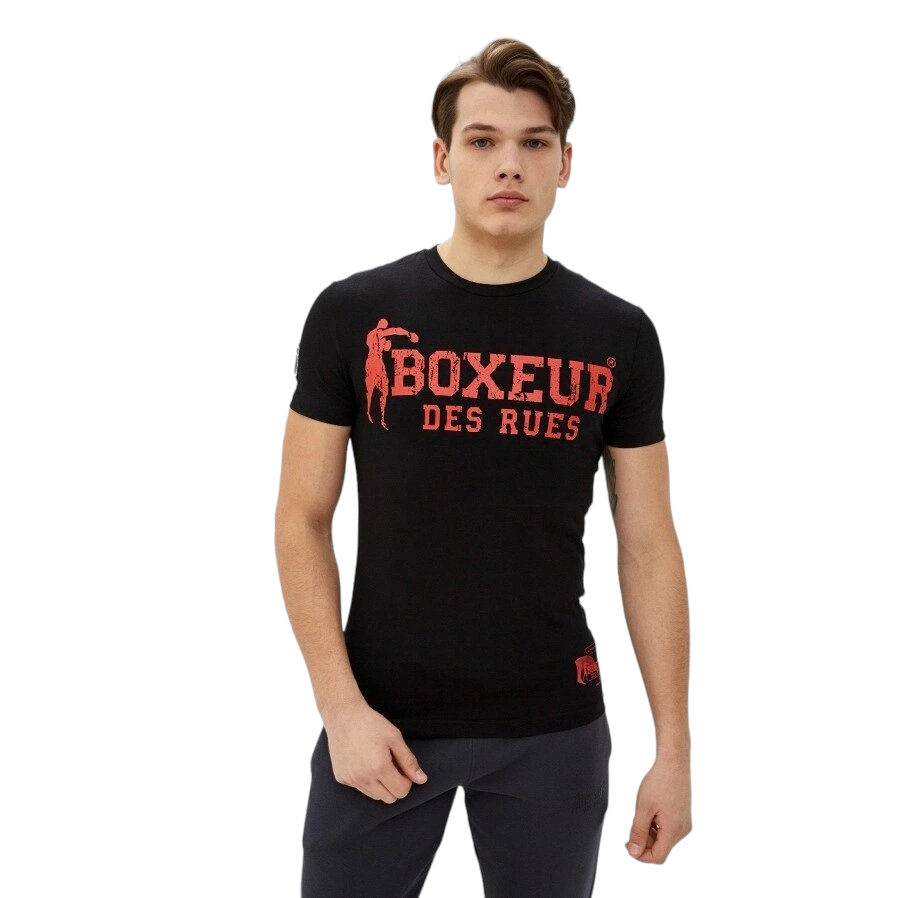 Футболка "T-shirt Boxeur Street 2", Black/Red, Boxeur Des Rues