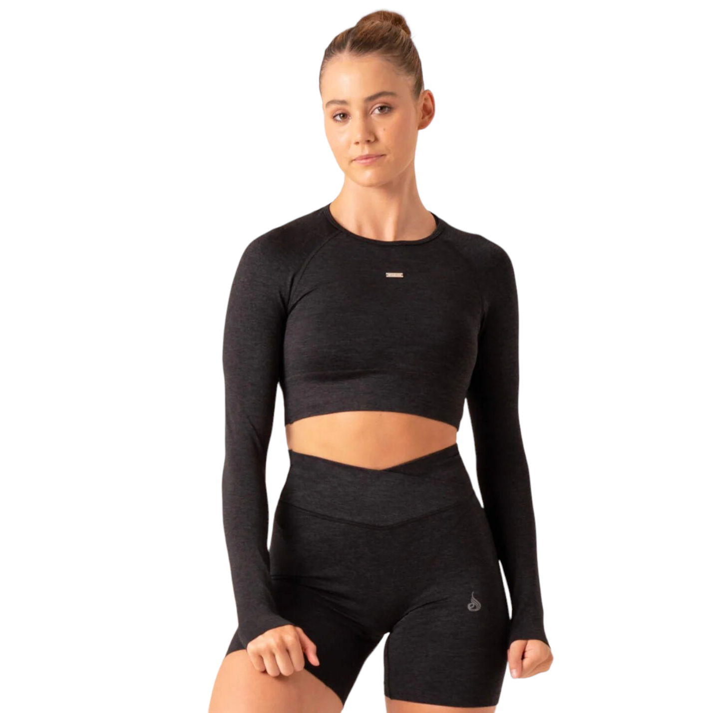 Топ &quot;Focus Seamless Long Sleeve Top&quot;, Women&#39;s, Black Marl, Ryderwear