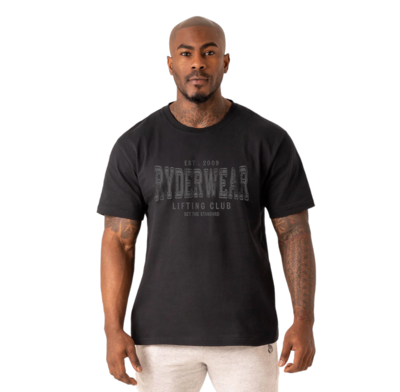 Футболка "Grit Oversized T-Shirt", Men's, Black, Ryderwear