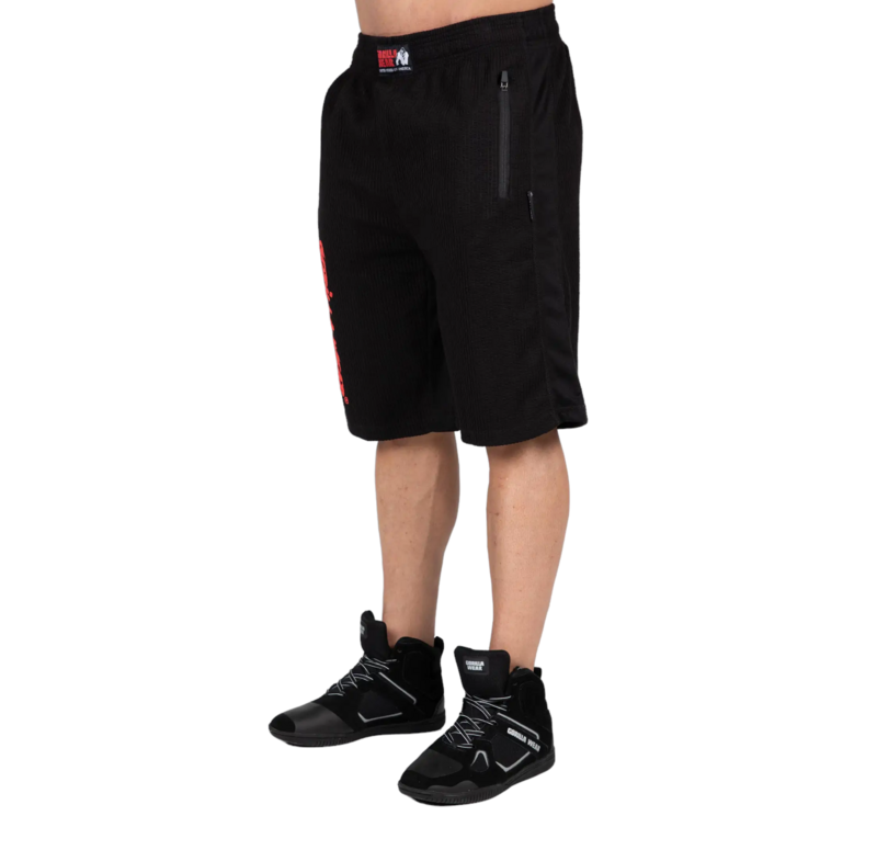 Шорты &quot;Augustine Old School Shorts&quot;, Black/Red, GorillaWear