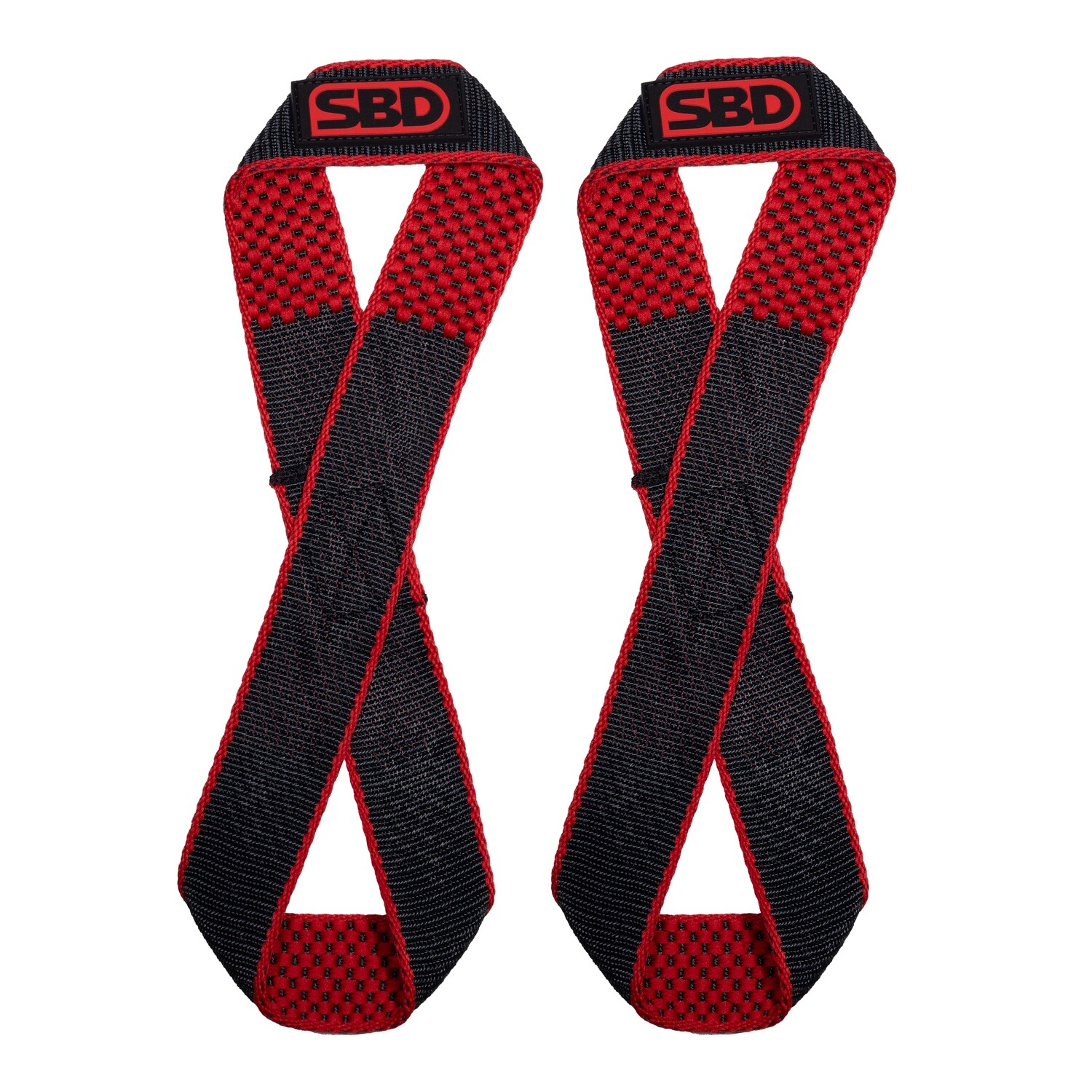 Лямки для тяги восьмерки &quot;Lifting Straps&quot;, Figure 8, Black/Red, SBD