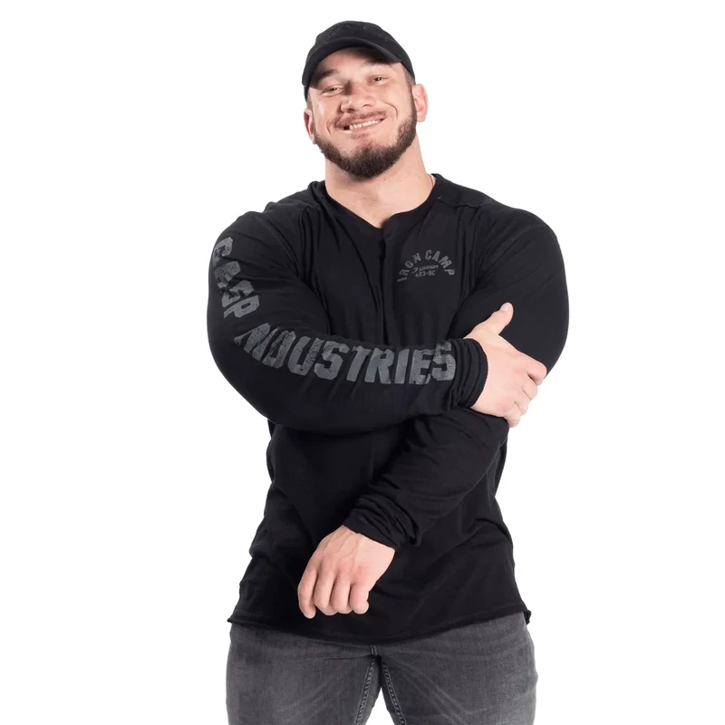 Лонгслив &quot;Throwback LS tee&quot;, Black, Gasp