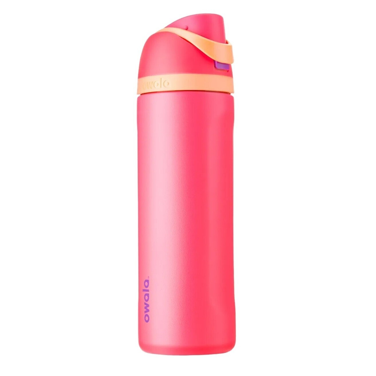 Бутылка для воды c закрытым горлышком "FreeSip Stainless Steel", 24oz (710мл), Hyper Flamingo, OWALA