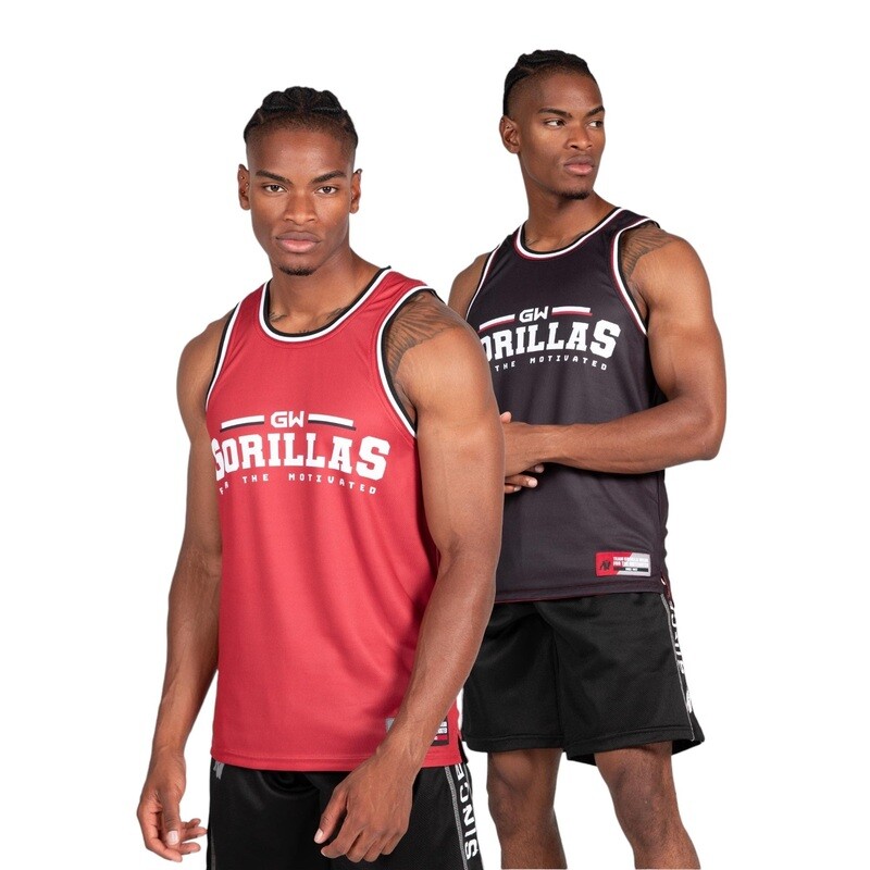 Майка &quot;Keene Reversible Tank Top&quot;, Red/Black, GorillaWear