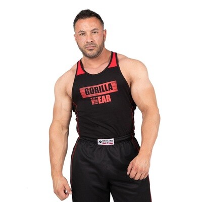 Майка &quot;Wallace Tank Top&quot;, Black/Red, GorillaWear