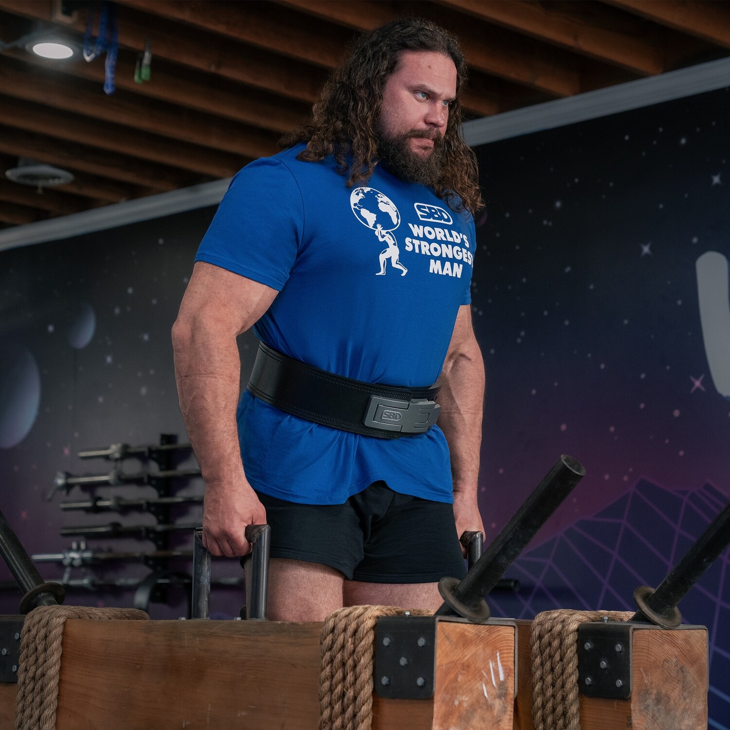 Футболка &quot;World’s Strongest Man 2024&quot;, Men&#39;s, Blue, SBD