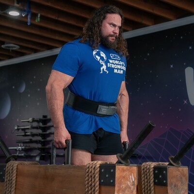 Футболка &quot;World’s Strongest Man 2024&quot;, Men&#39;s, Blue, SBD