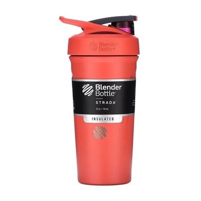 Шейкер &quot;Strada Stainless Steel&quot;, 710мл, Coral, BlenderBottle®
