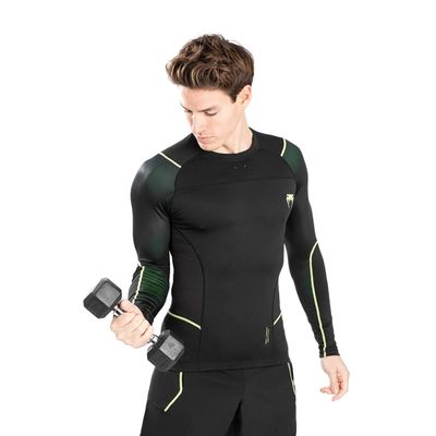 Рашгард &quot;Venum Fusion 2.0 Rashguard long sleeves&quot;, Men&#39;s, Black/Yellow, VENUM