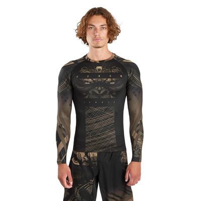 Рашгард &quot;Venum Gorilla Jungle Rashguard Long Sleeves&quot;, Sand/Black, VENUM