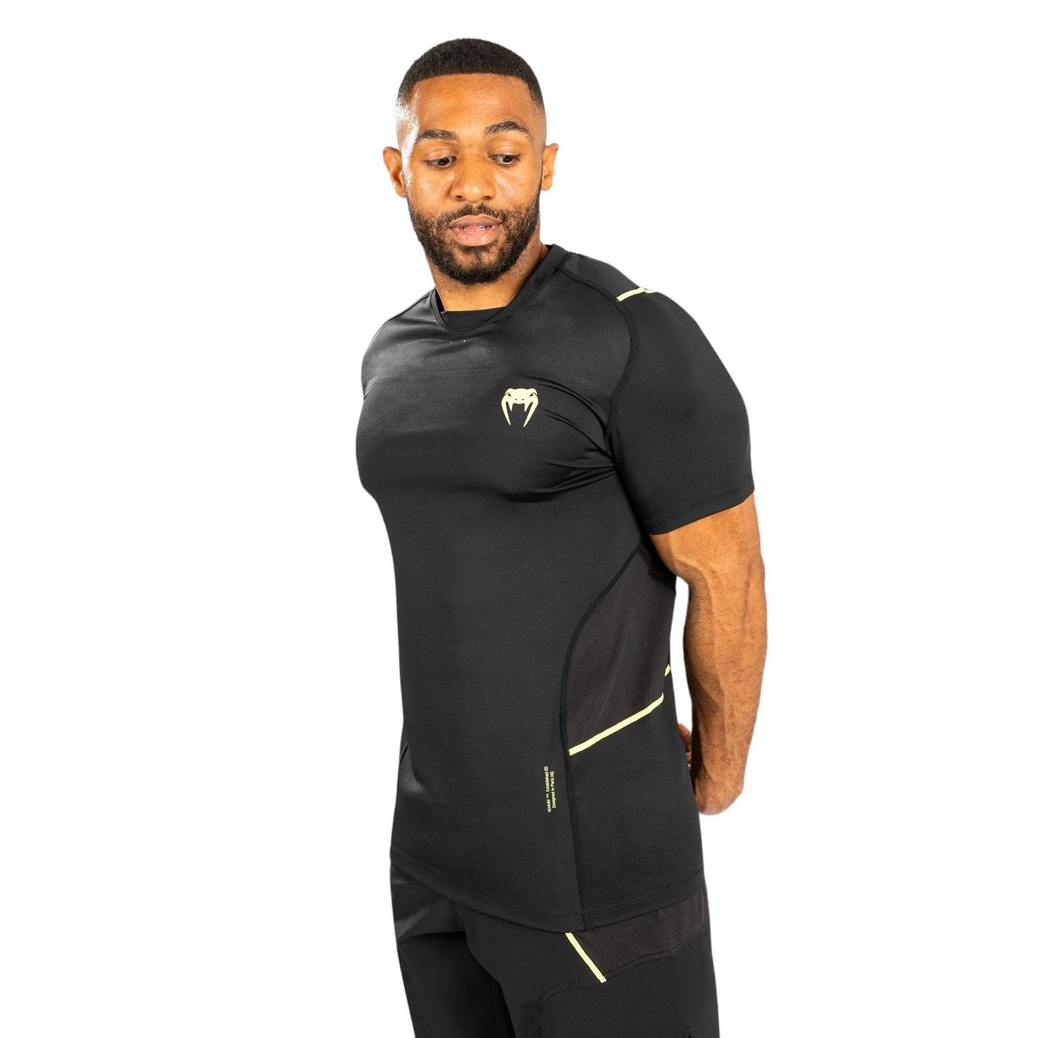 Футболка &quot;Venum Fusion 2.0 Dry Tech T-Shirt&quot;, Men&#39;s, Black/Yellow, VENUM