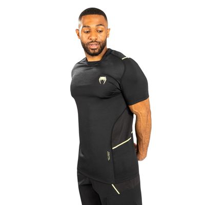 Футболка &quot;Venum Fusion 2.0 Dry Tech T-Shirt&quot;, Men&#39;s, Black/Yellow, VENUM