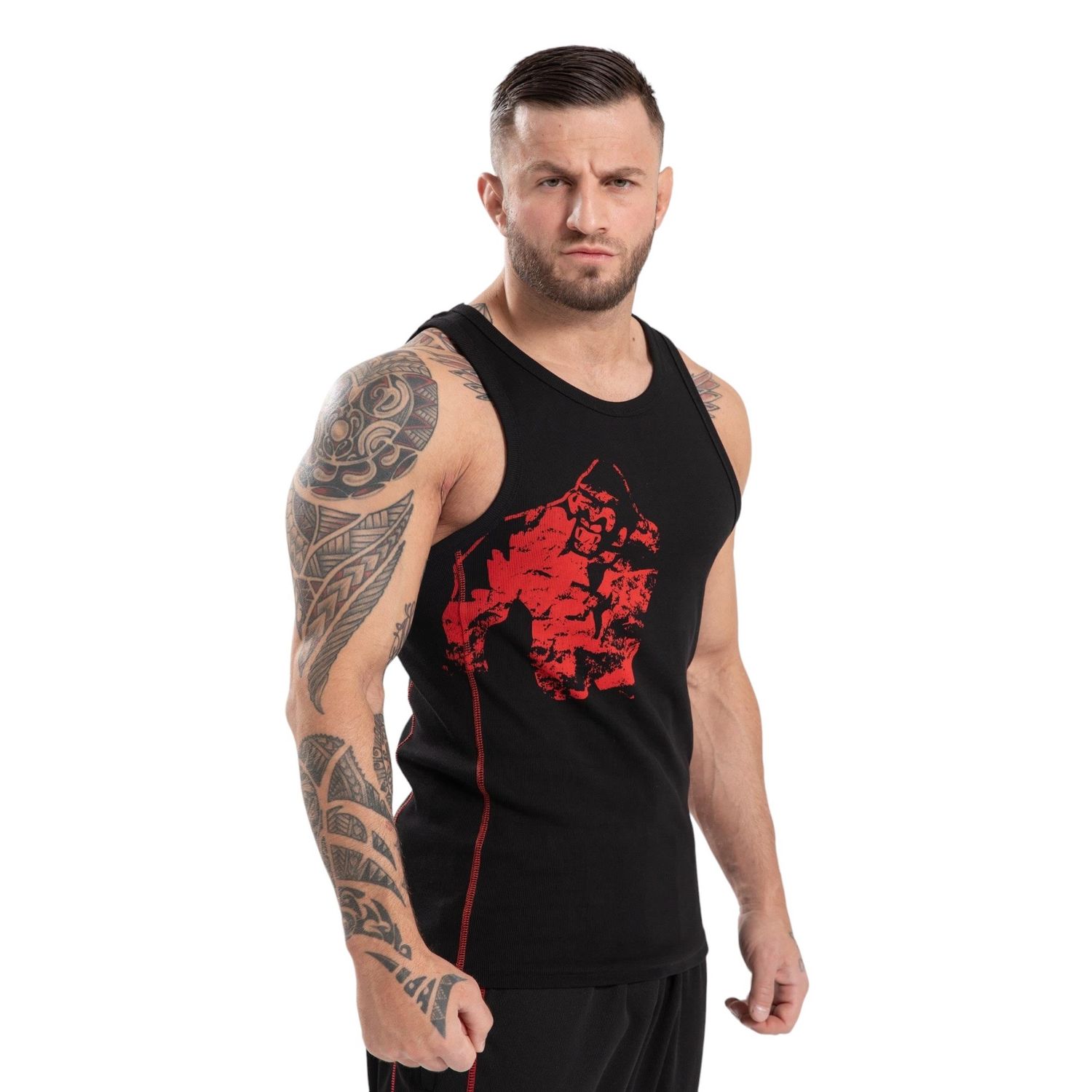 Майка &quot;Monterey Tank Top&quot;, Black/Red, GorillaWear