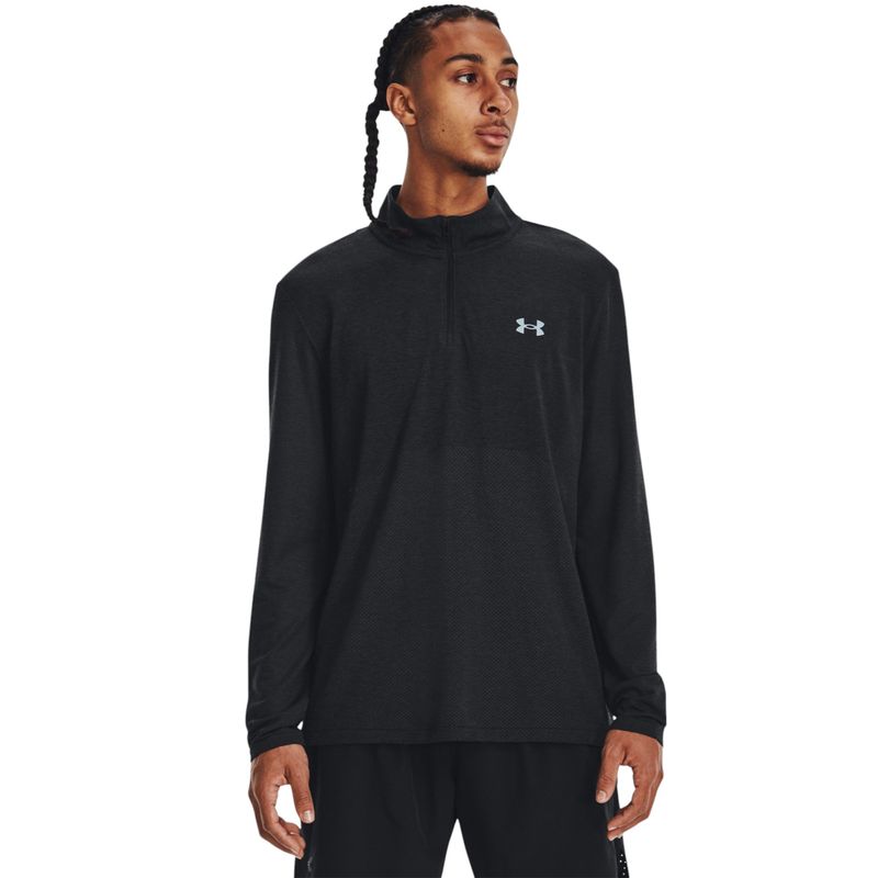 Рашгард &quot;UA Seamless Stride ¼ Zip&quot;, Men&#39;s, Black, Under Armour