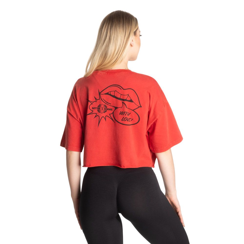 Топ &quot;With Love Tee&quot;, Washed Chili Red, Better Bodies